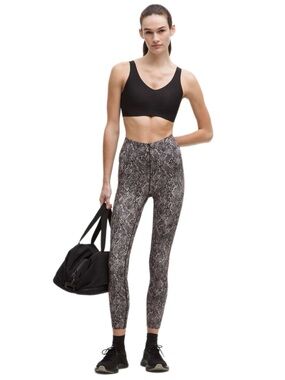 NWT Lululemon Glow Up Super-High-Rise Tight 28” Snake Structure Grey Size 8